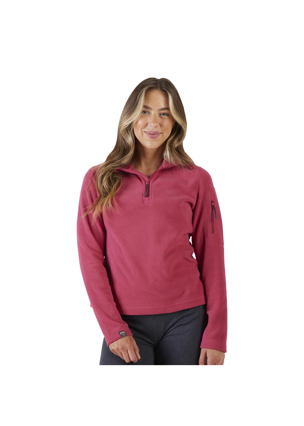 Storm Creek Women's Fireside Fleece Microfleece Quarter Zip 28