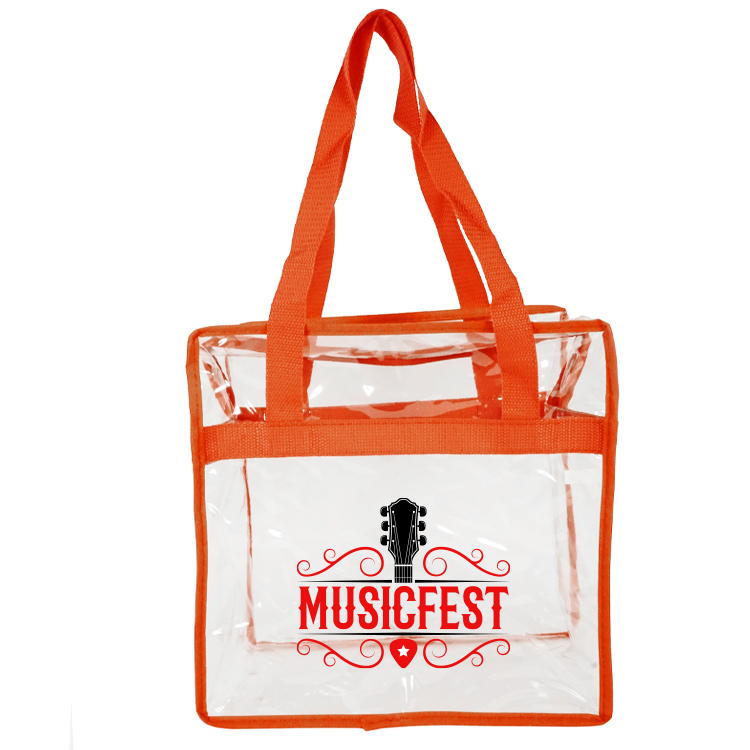 Newport Clear Zipper Tote 8