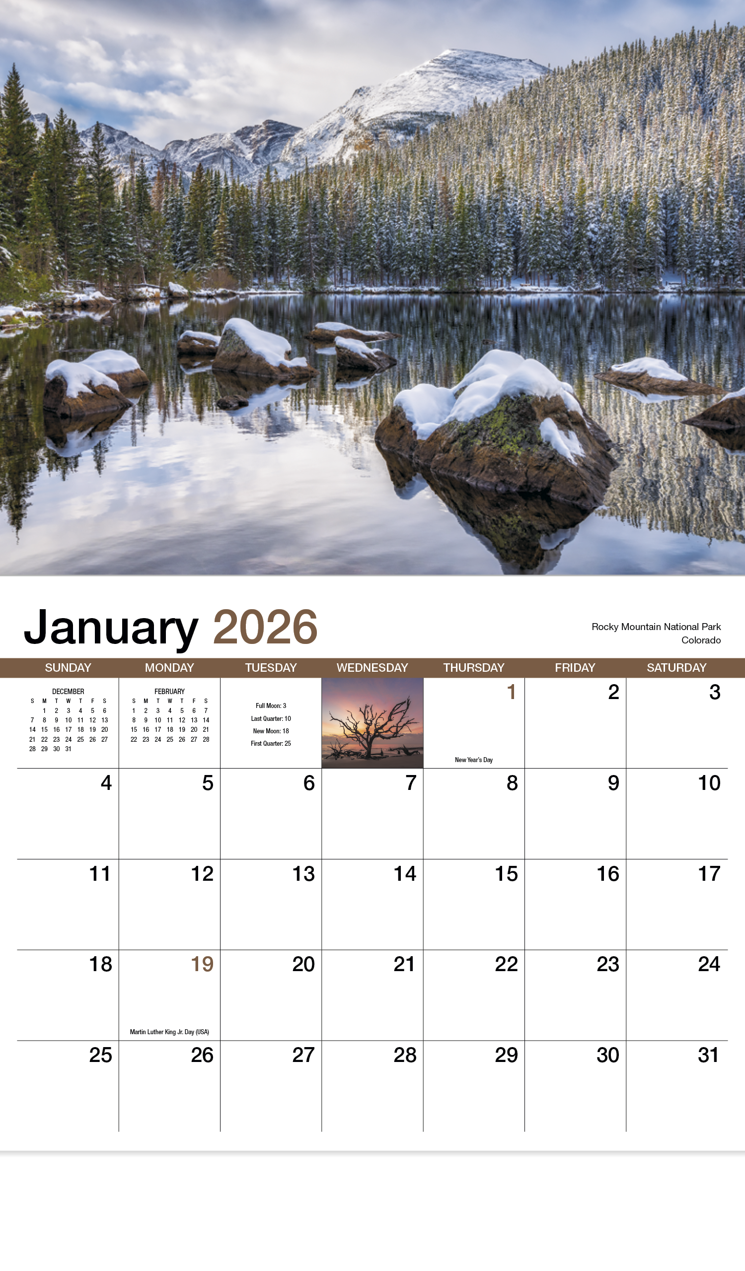 HotLine® Products Scenic America® Appointment Calendar - Stapled 25