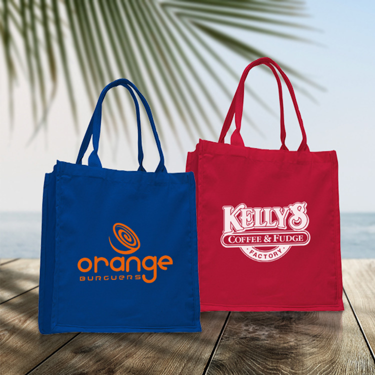 Colorful Cotton Fancy Handle Tote, custom tote bag with logo imprint 12