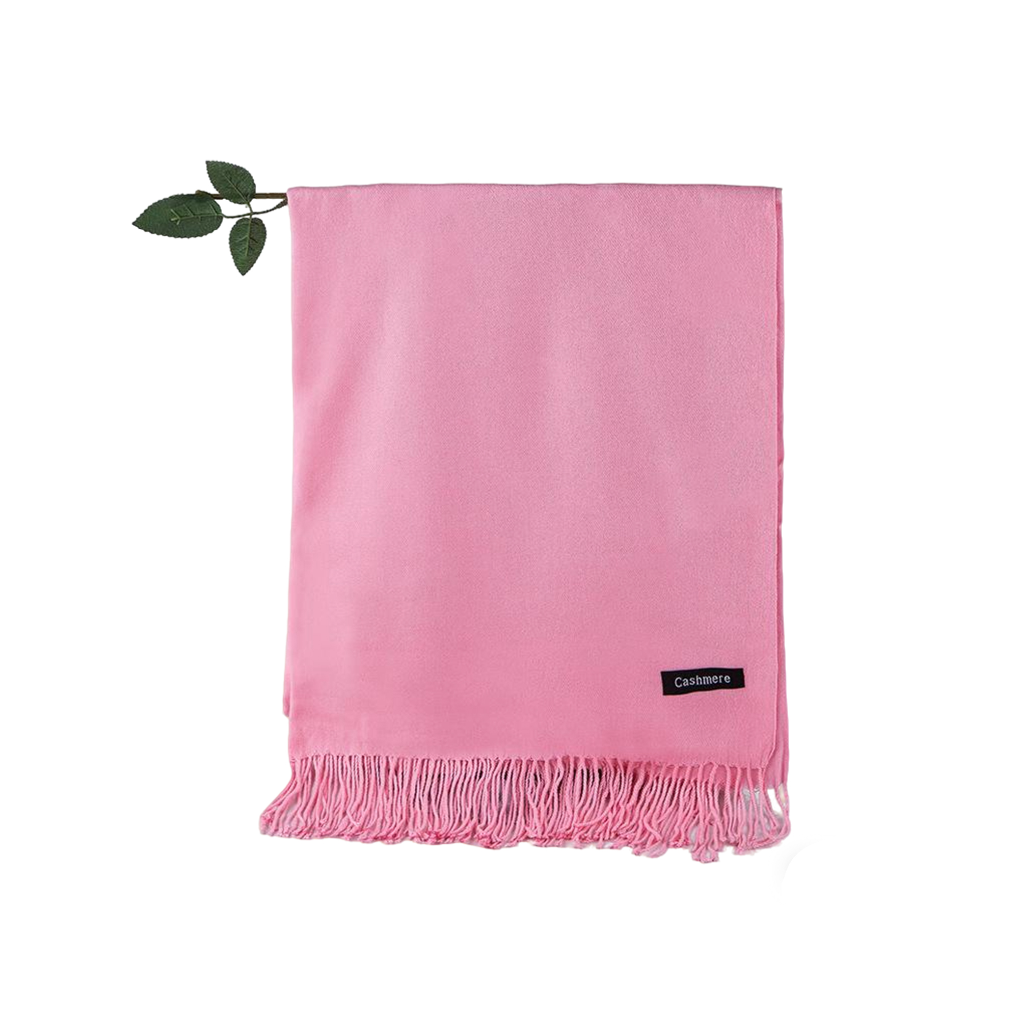Soft Imitation Cashmere Woven Scarf With Fringe 71" By 28" 26