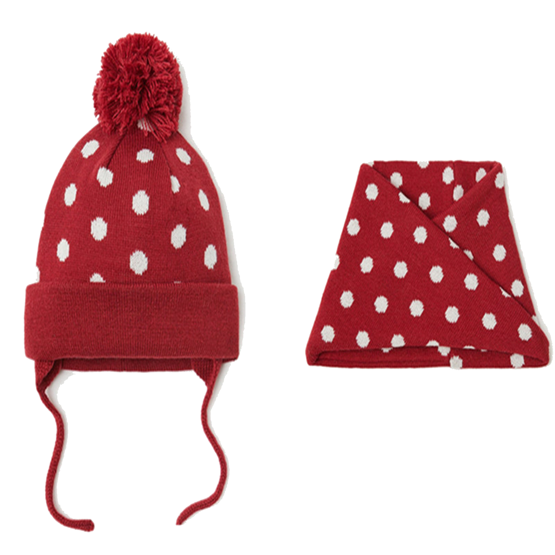 Winter Warm Knitted Baby Hat Scarf Set 4