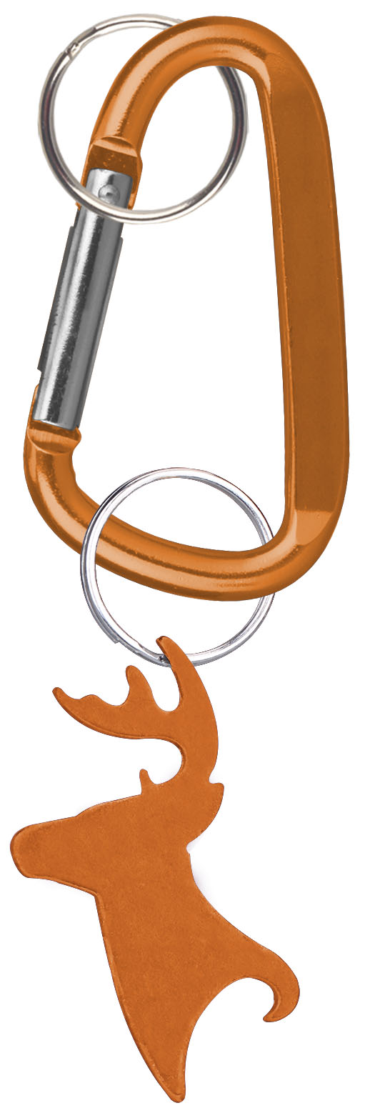 Big Buck Shaped Bottle Opener Key Holder and Carabiner 6