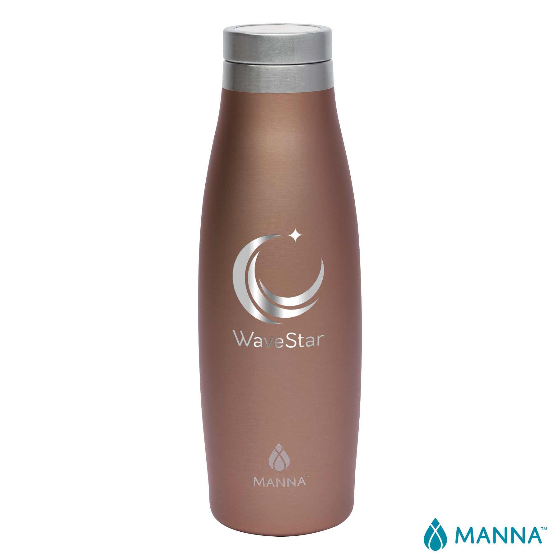 Manna™ 18 oz. Oasis Stainless Steel Water Bottle w/ Marble Lid 2