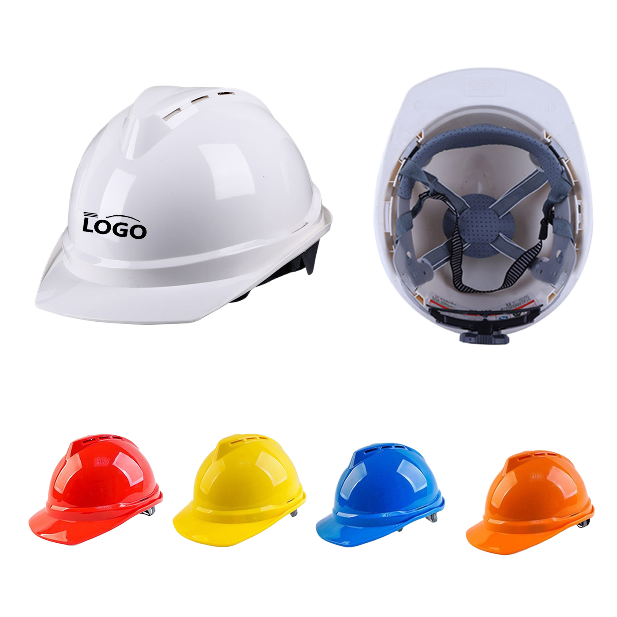 Reinforced Breathable Vented ABS Safety Helmet 6