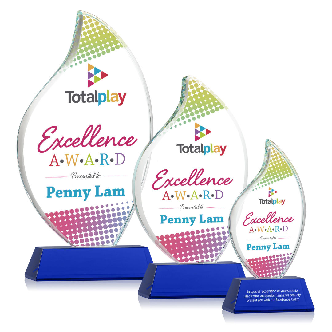 Odessy Flame Vividprint™ Award on Newhaven - Blue