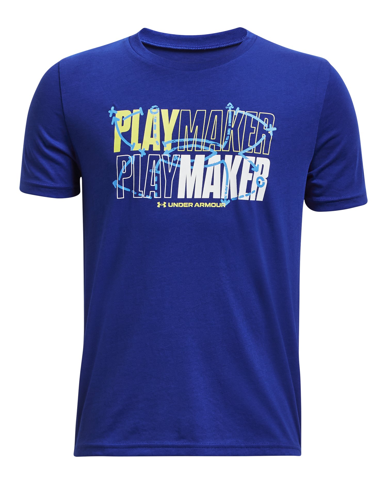 Boys' UA Playmaker Short Sleeve 3