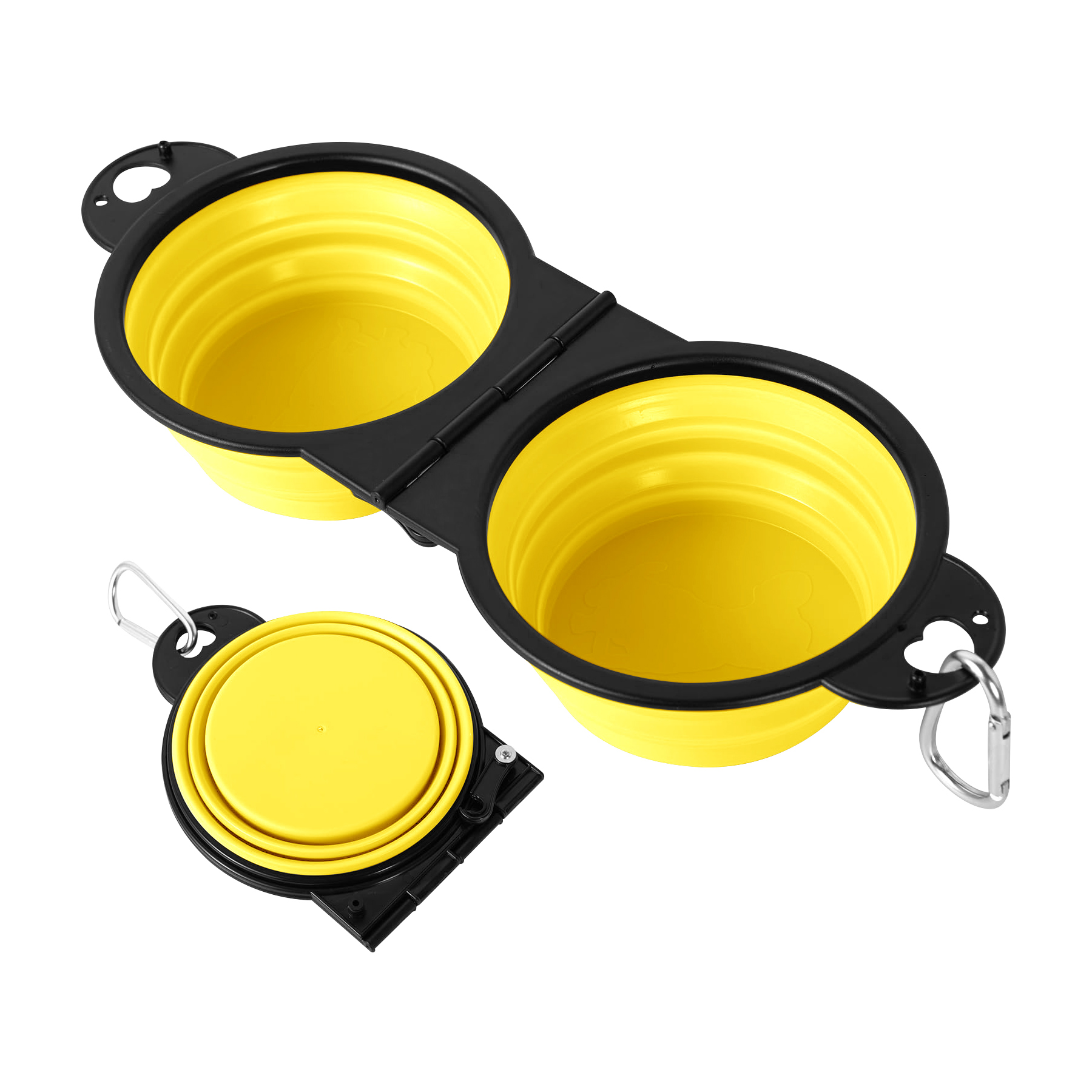 Outdoor Collapsible 20OZ 2-In-1 Foldable TPE Pet Bowl 4