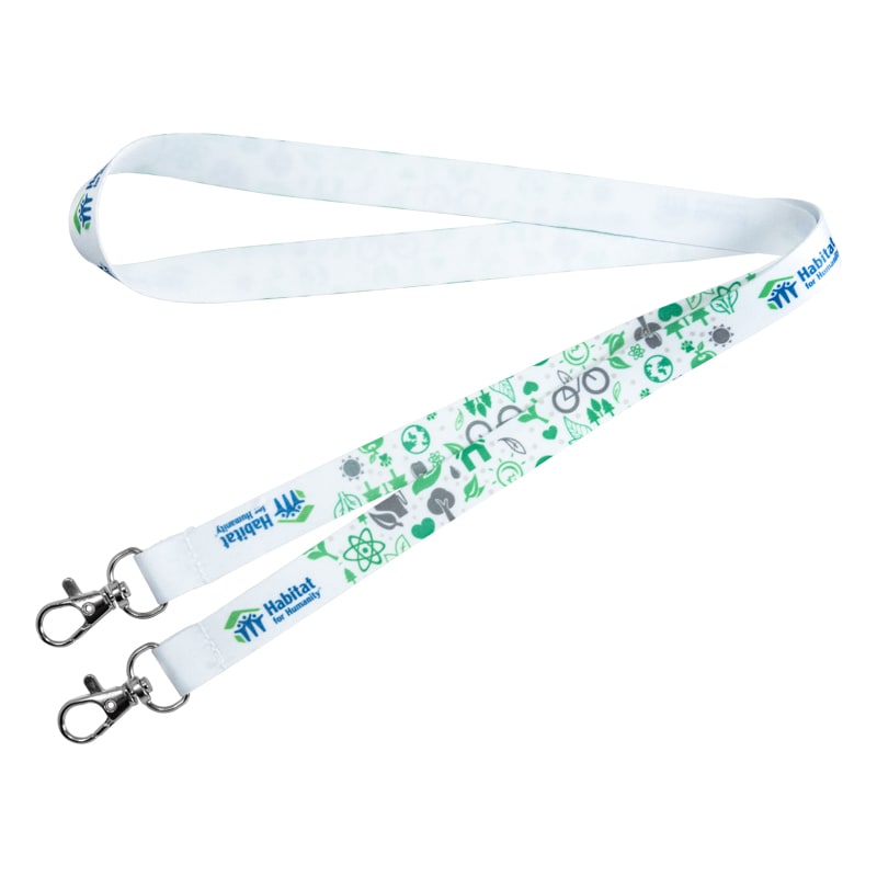 Open Ended Double Clip Full Color Lanyards 53