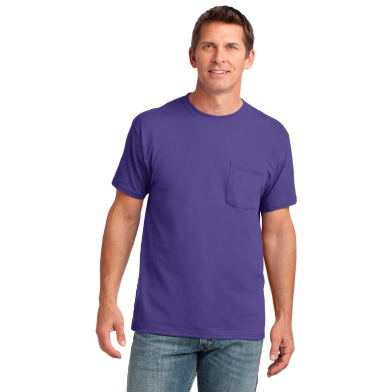 Port & Company Core Cotton Pocket Tee. 51