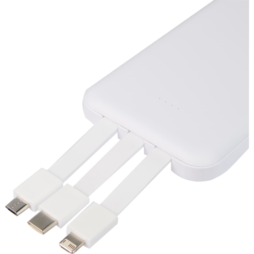 UL Listed 5,000 mAh Power Bank with Multi-Cables 33