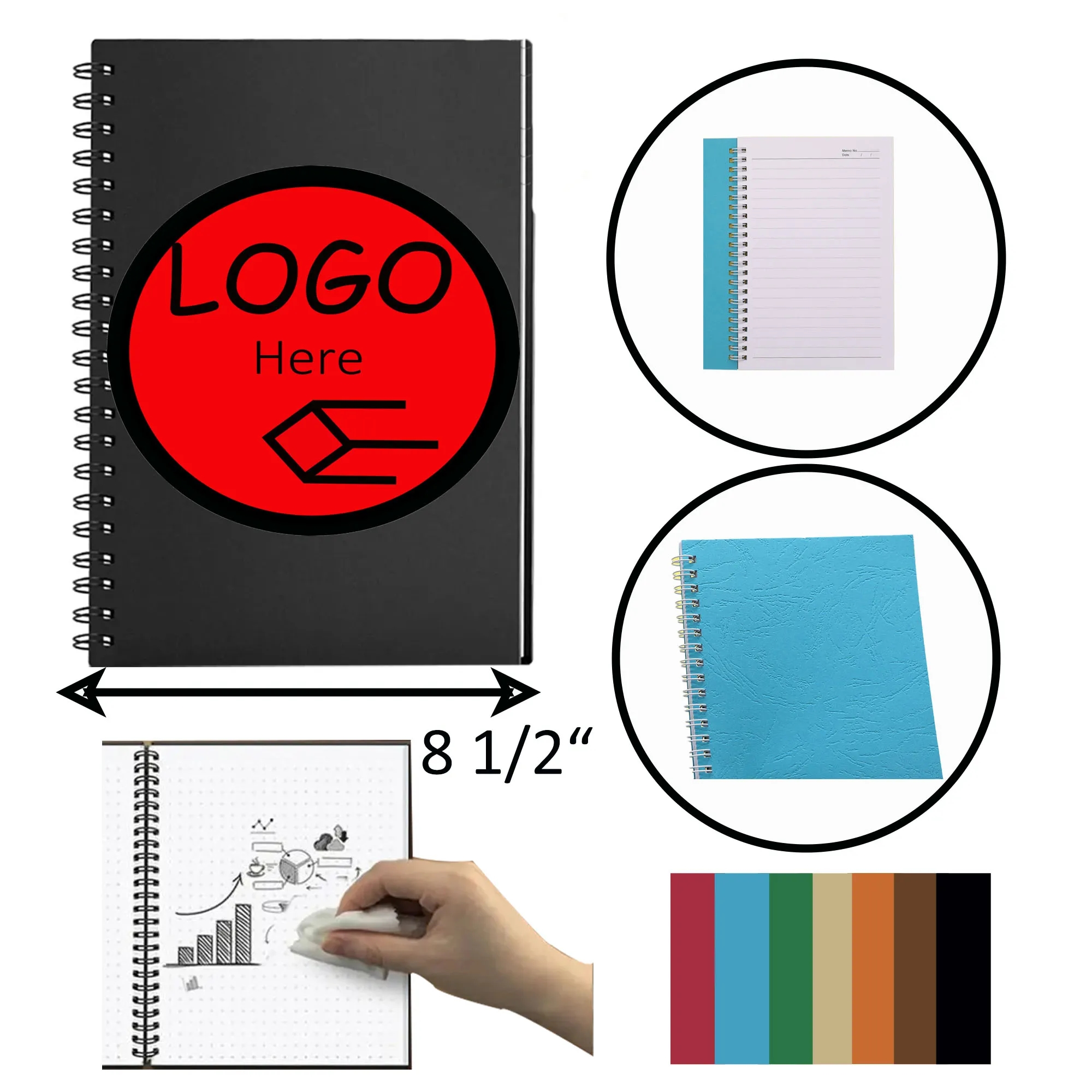 Reusable Erasable Notebook Spiral A4 7