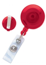 Round Translucent Plastic Clip-on Badge Reel 2