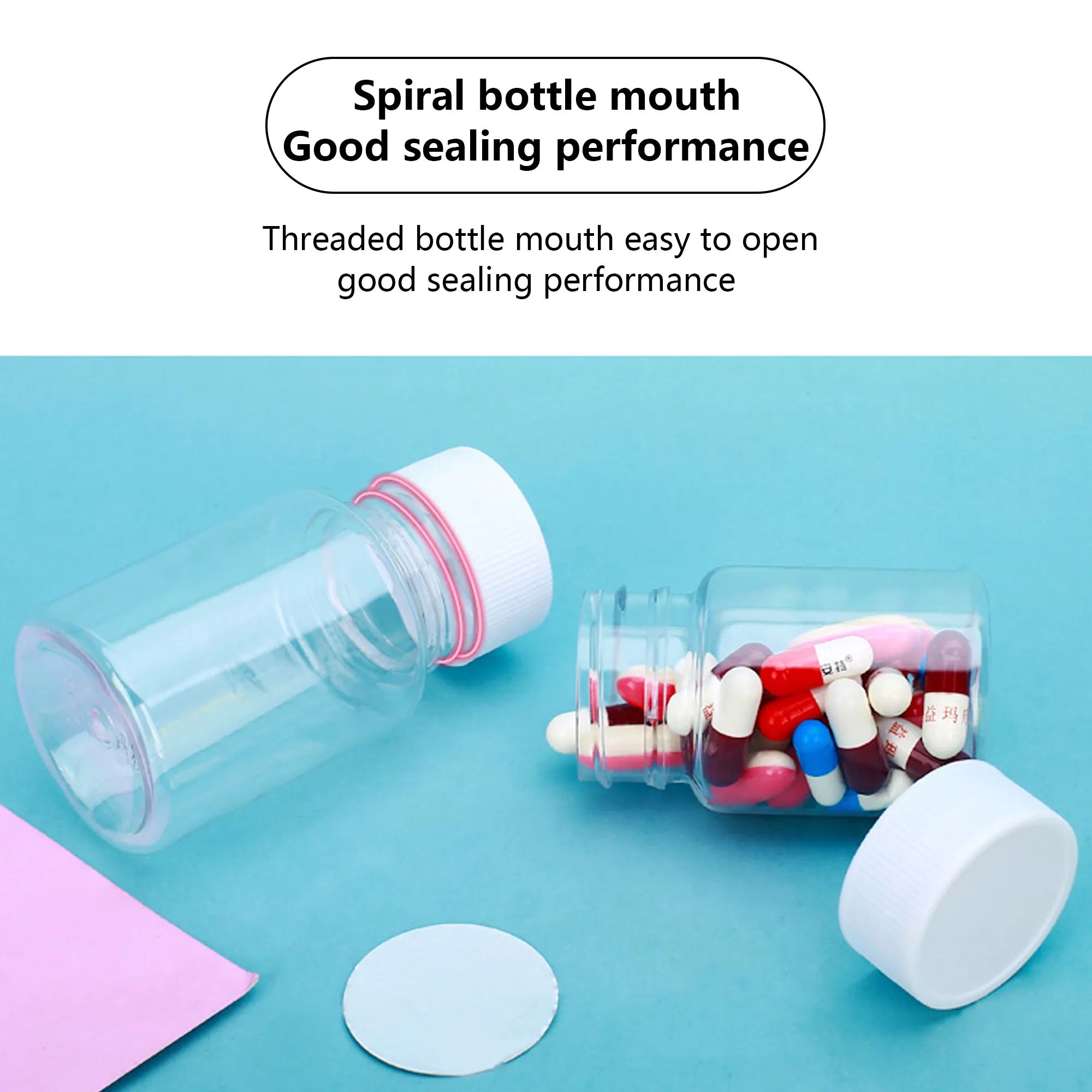 1oz Clear Refillable Bottle 9
