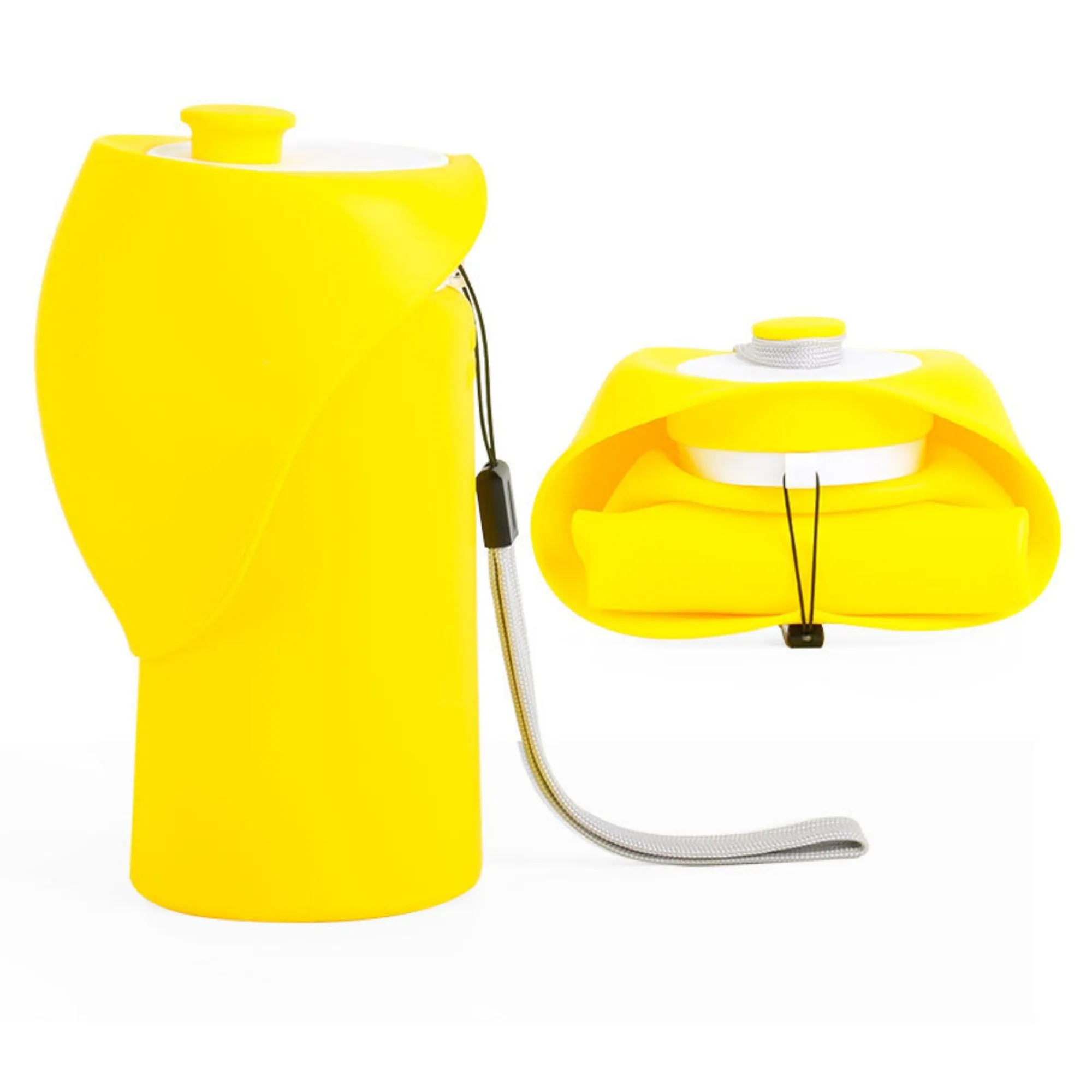 Pet Travel Foldable Water Bottle With Lanyard 2