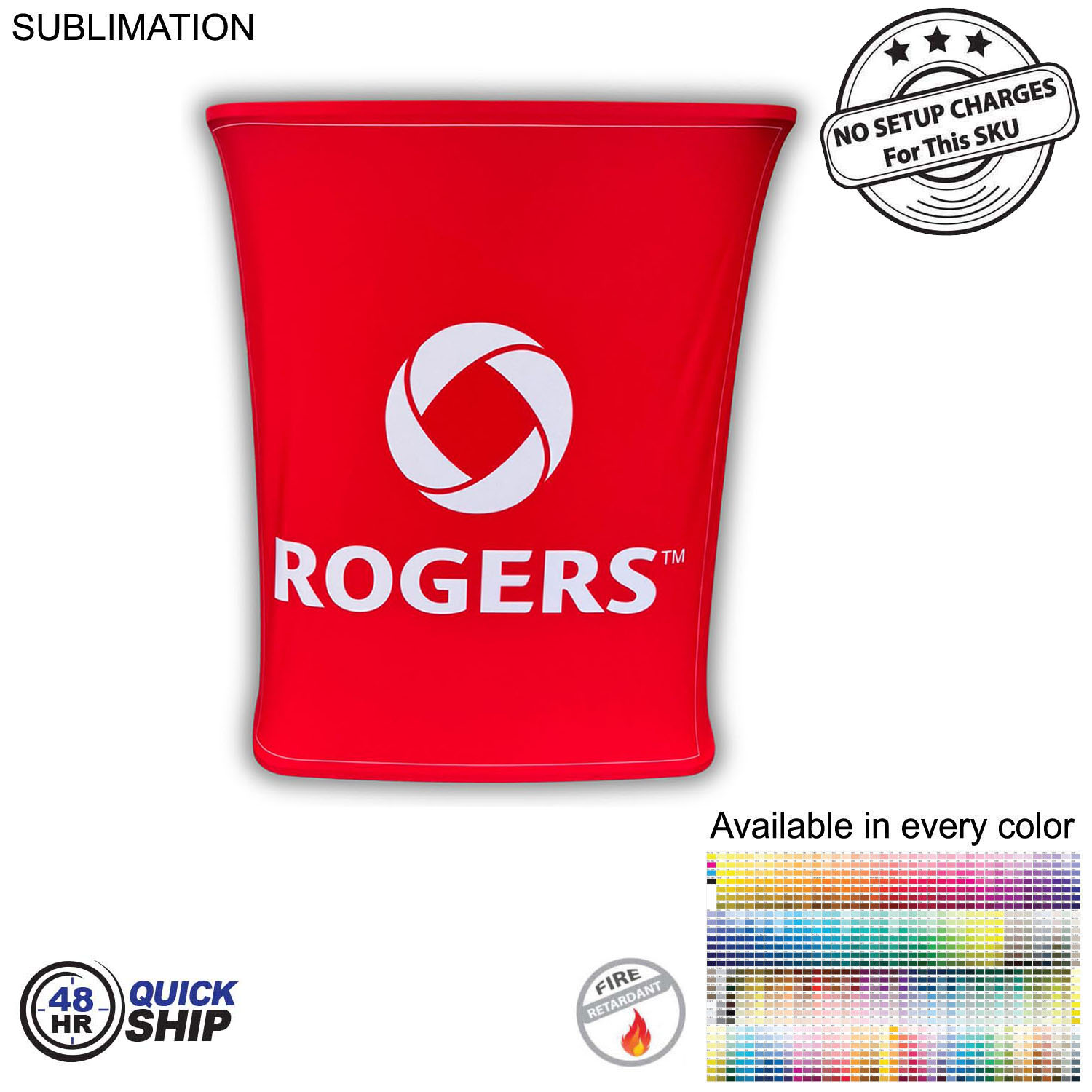 48Hr Quick Ship - Rectangular SEG Counter Kit with Sublimated Cover, NO SETUP CHARGE 2