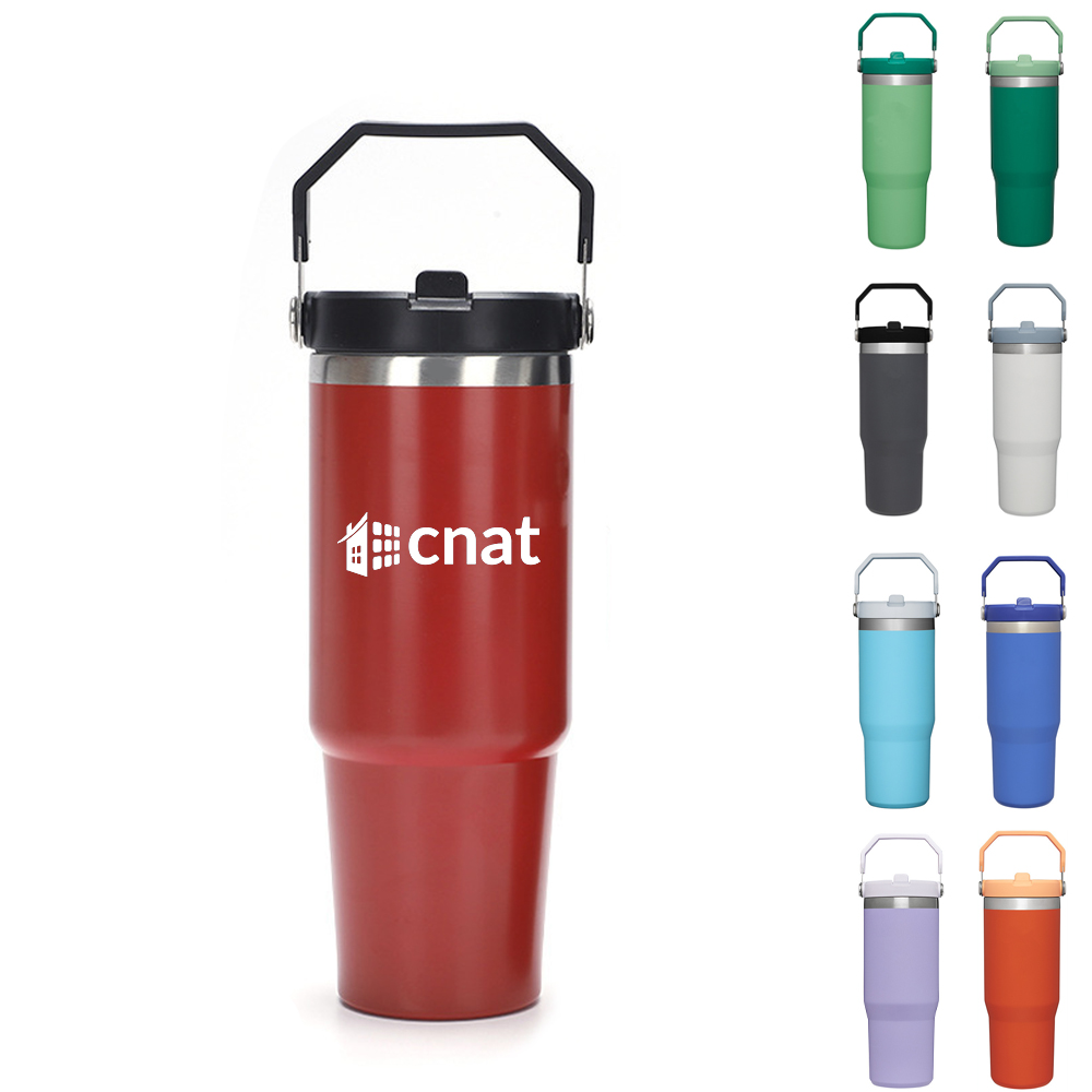 30Oz Car Vacuum Coffee Mug with Handle 11
