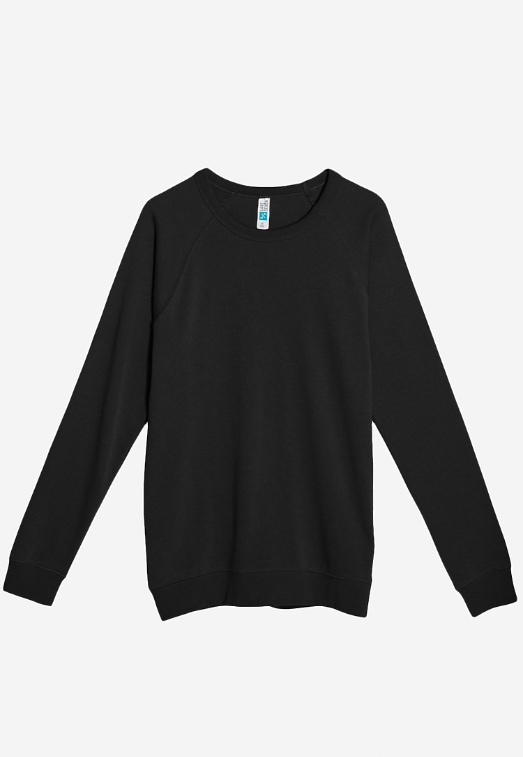 French Terry Raglan Crewneck, custom hoodie or sweatshirt with logo imprint 12