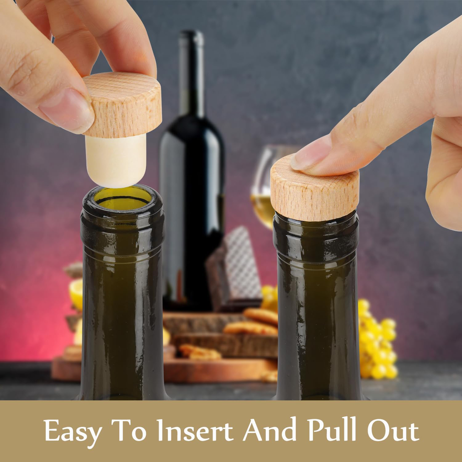 Wine Bottle T-Shape Cork Stoppers