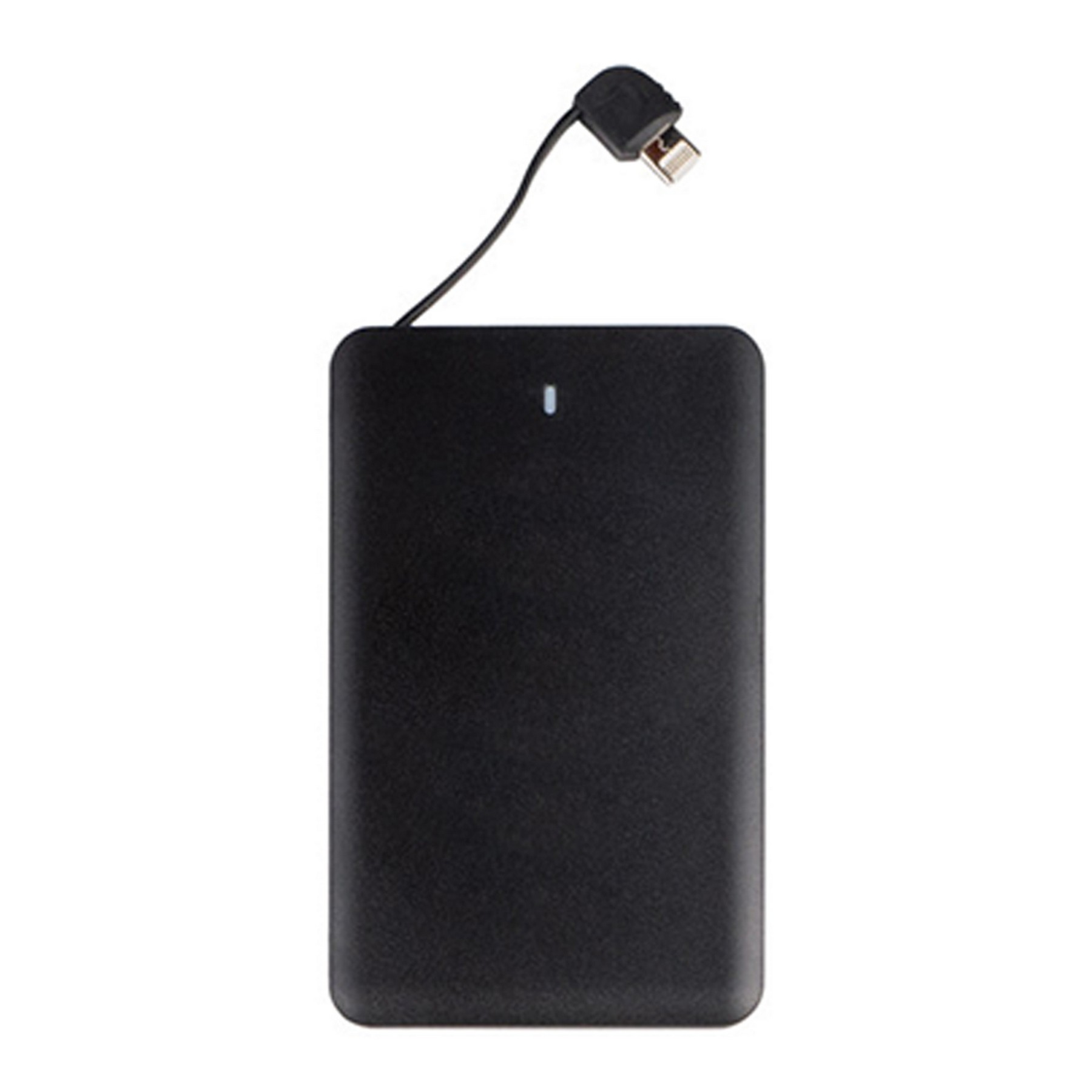 2500mAh Slim Portable Power Bank With Built In Cable 2