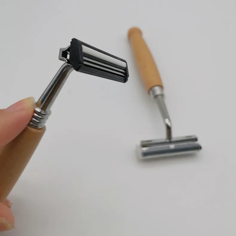 Reusable Wood Handle Shaver 4