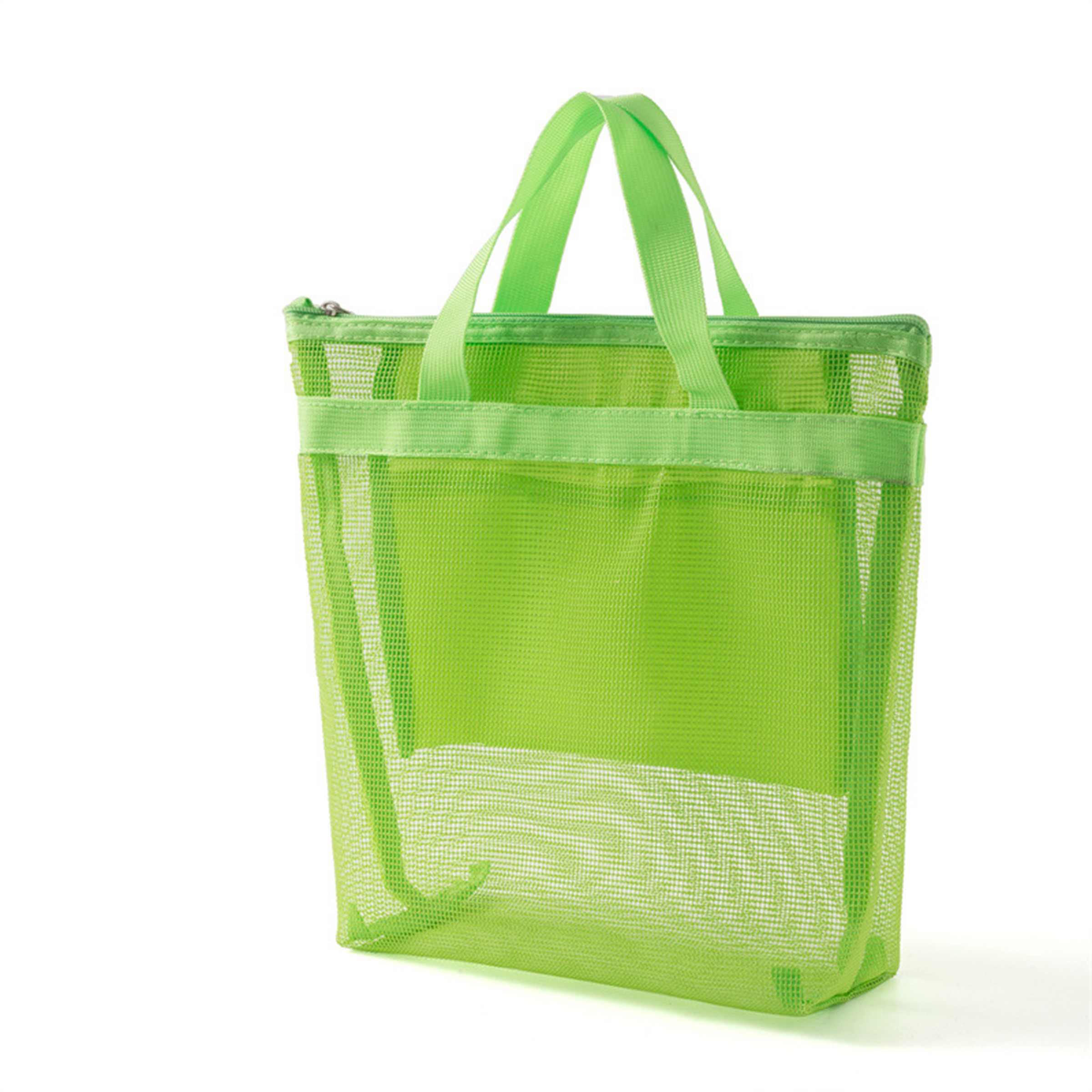 Oxford Portable Grid Beach Tote Bag, custom tote bag with logo imprint 4