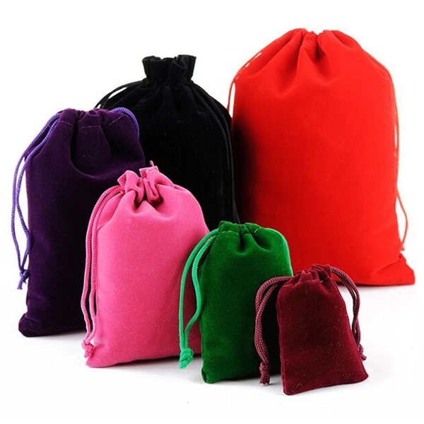 Flannelette Drawstring Gifts Bags 6
