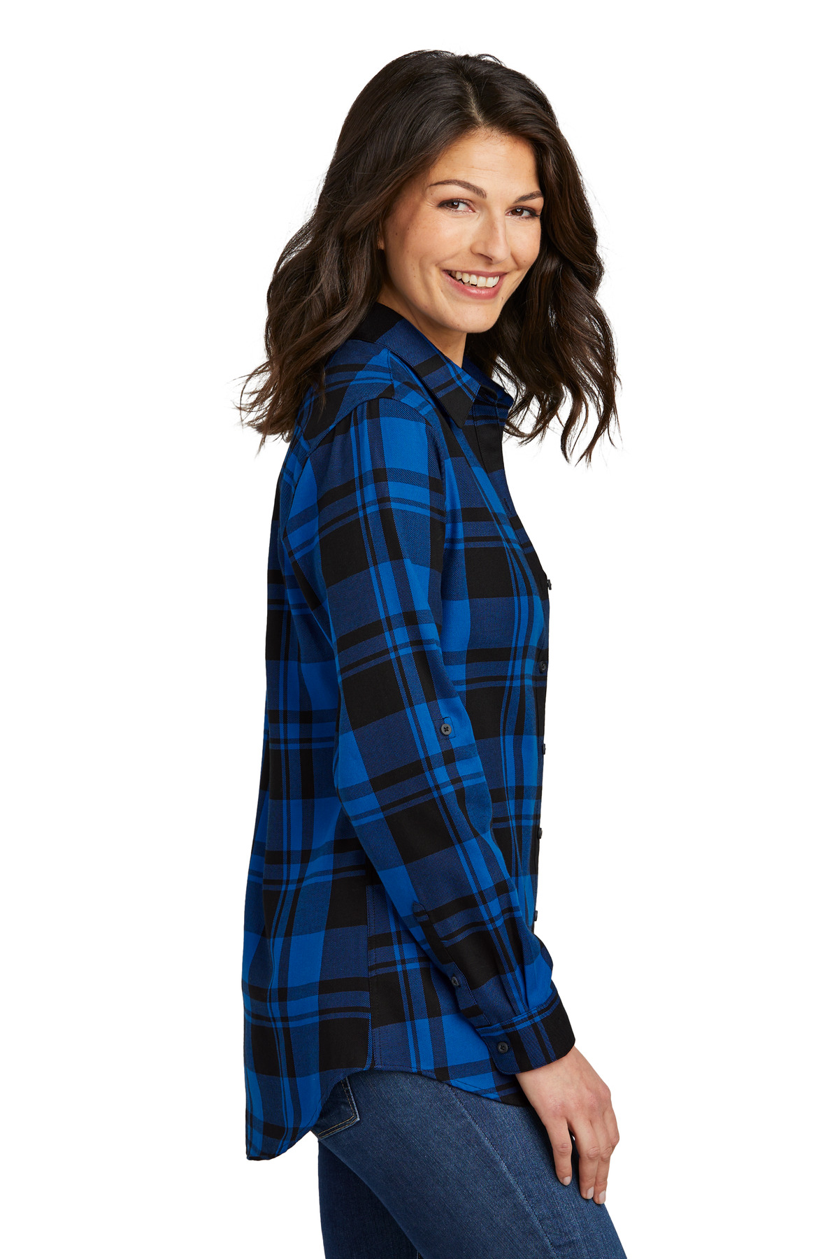 Port Authority Women's Plaid Flannel Tunic . LW668 16