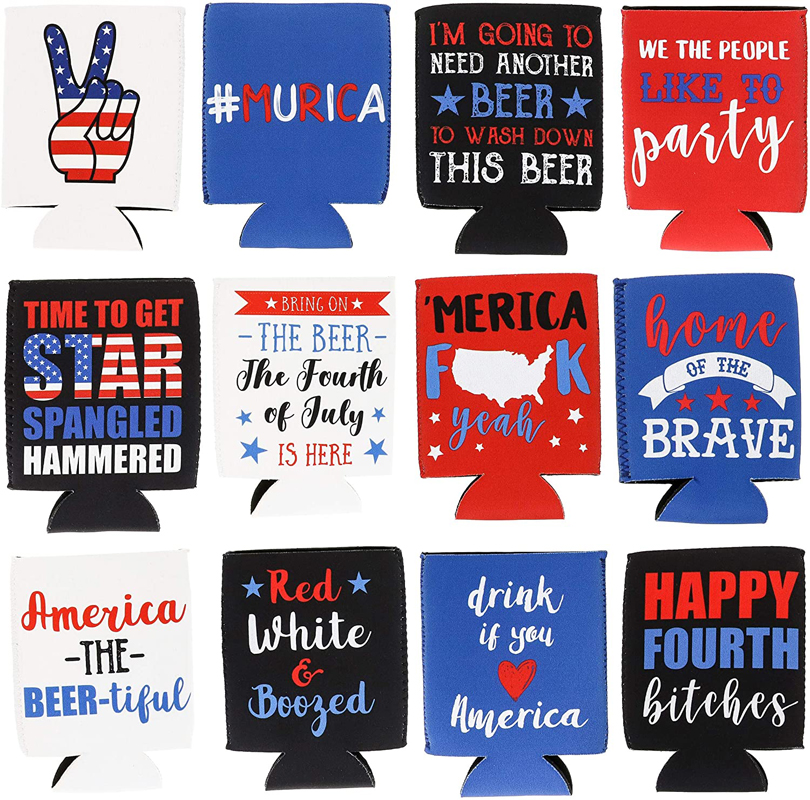 12OZ Full Sublimation Insulated Neoprene Beer Sleeve Covers 2