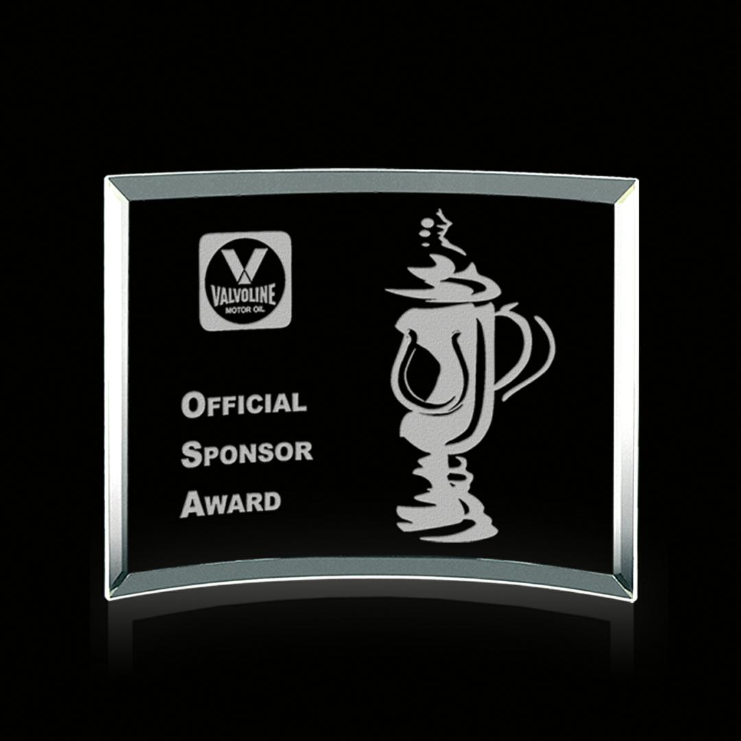 Curved Bevel Award - Jade 4