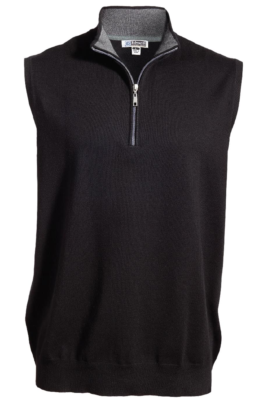 Quarter Zip Fine Gauge Sweater Vest 2