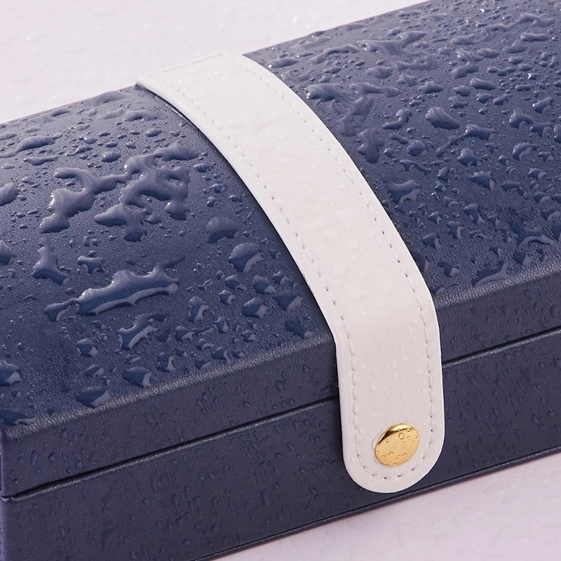 Custom PU Portable Travel Jewelry Organizer Storage Box 4