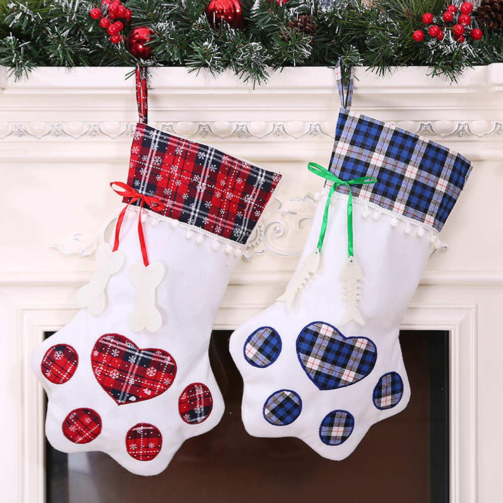 Christmas Sock Dog's Paw Gift Bag 6