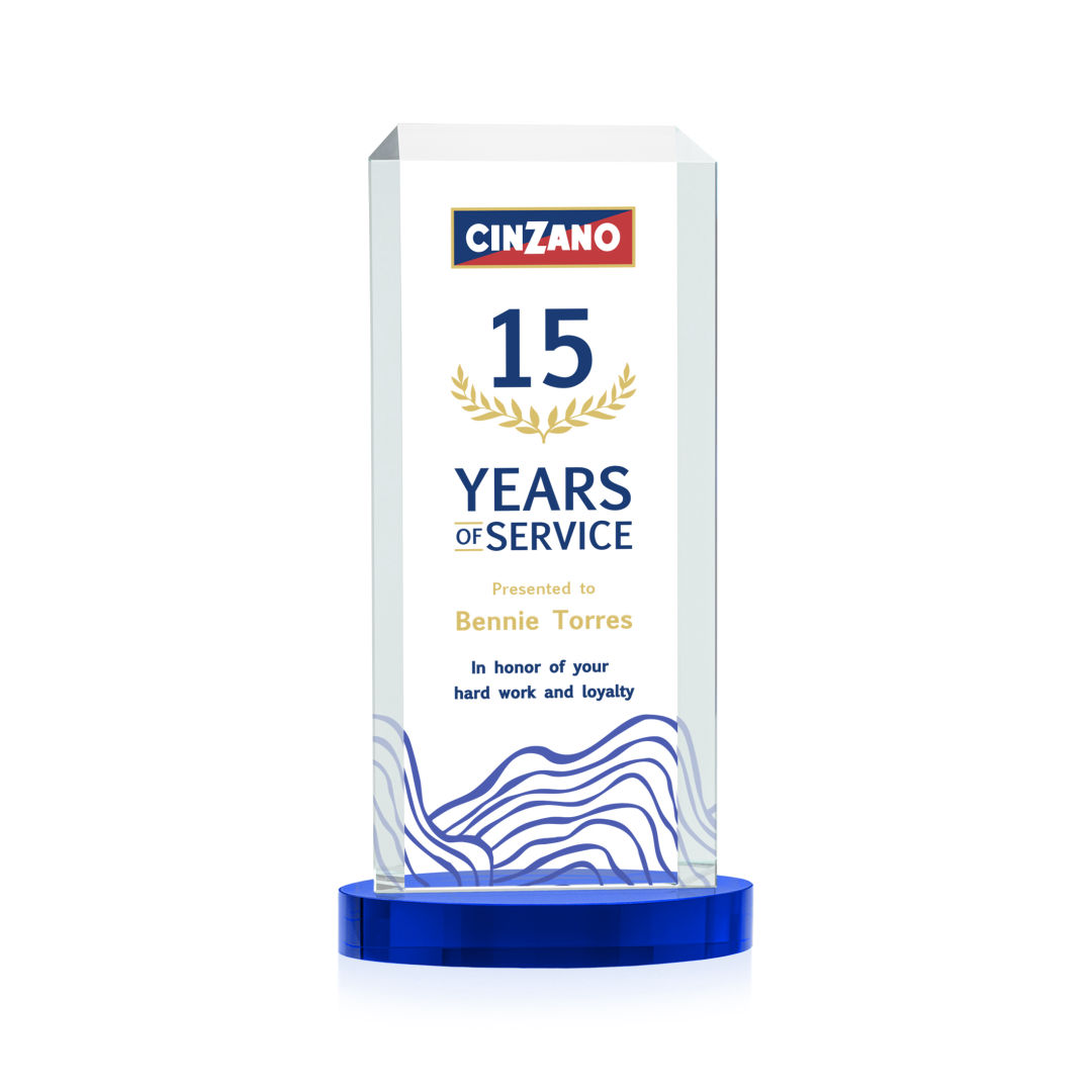 Dalton VividPrint™ Award on Alberton Base - Blue 4