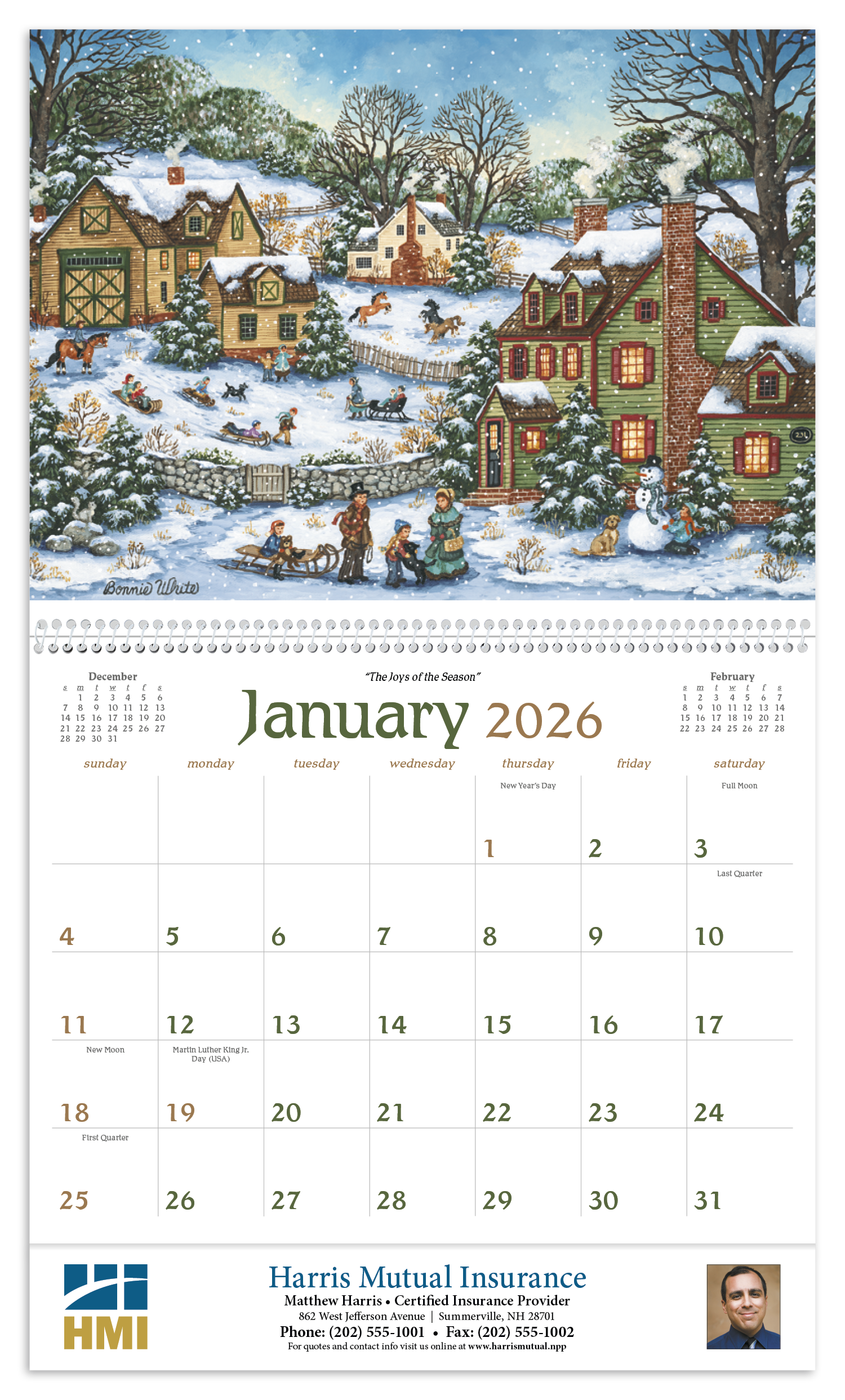 Triumph® Calendars Folk Art Calendar 25
