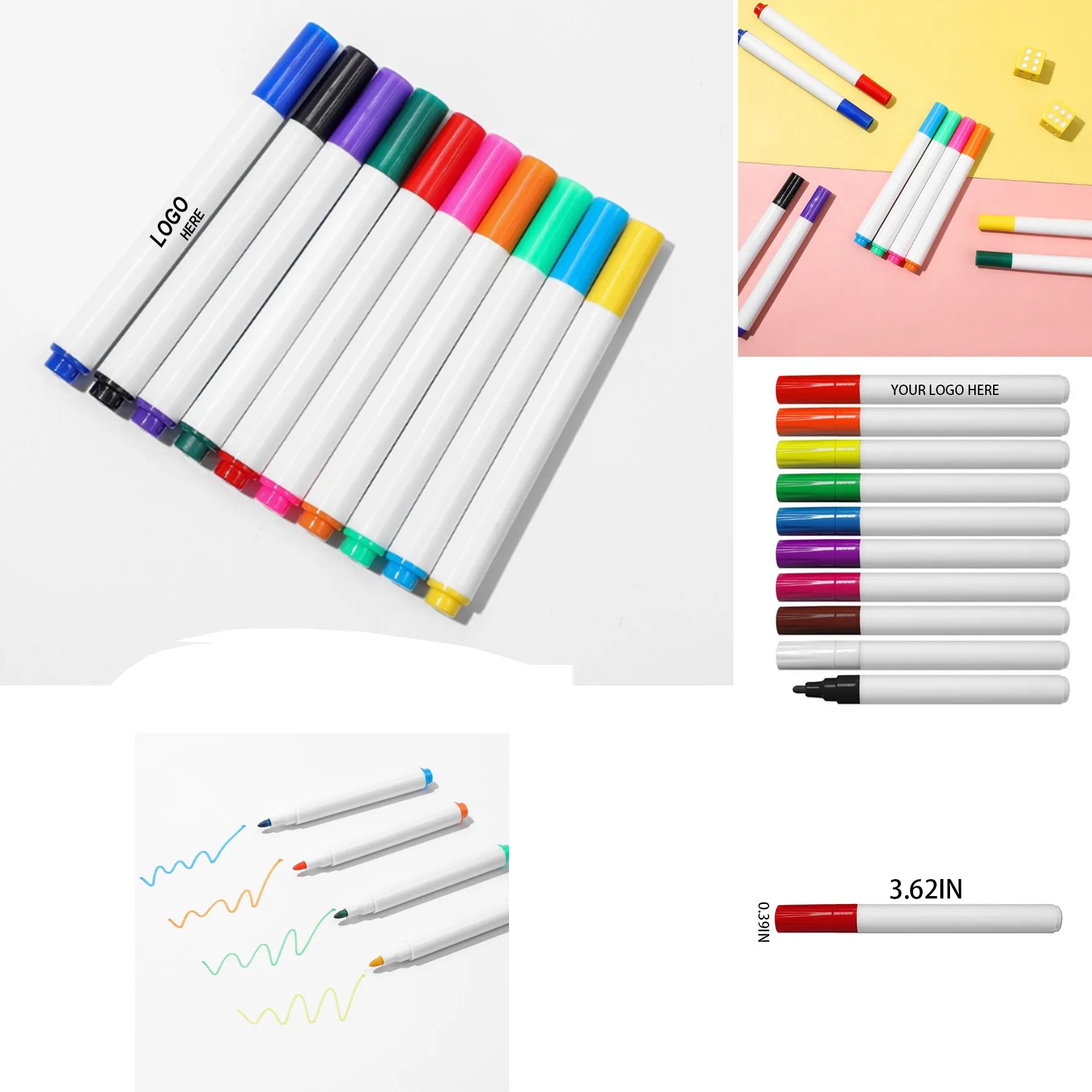 Liquid Chalk Erasable Wipe-Off Markers 2