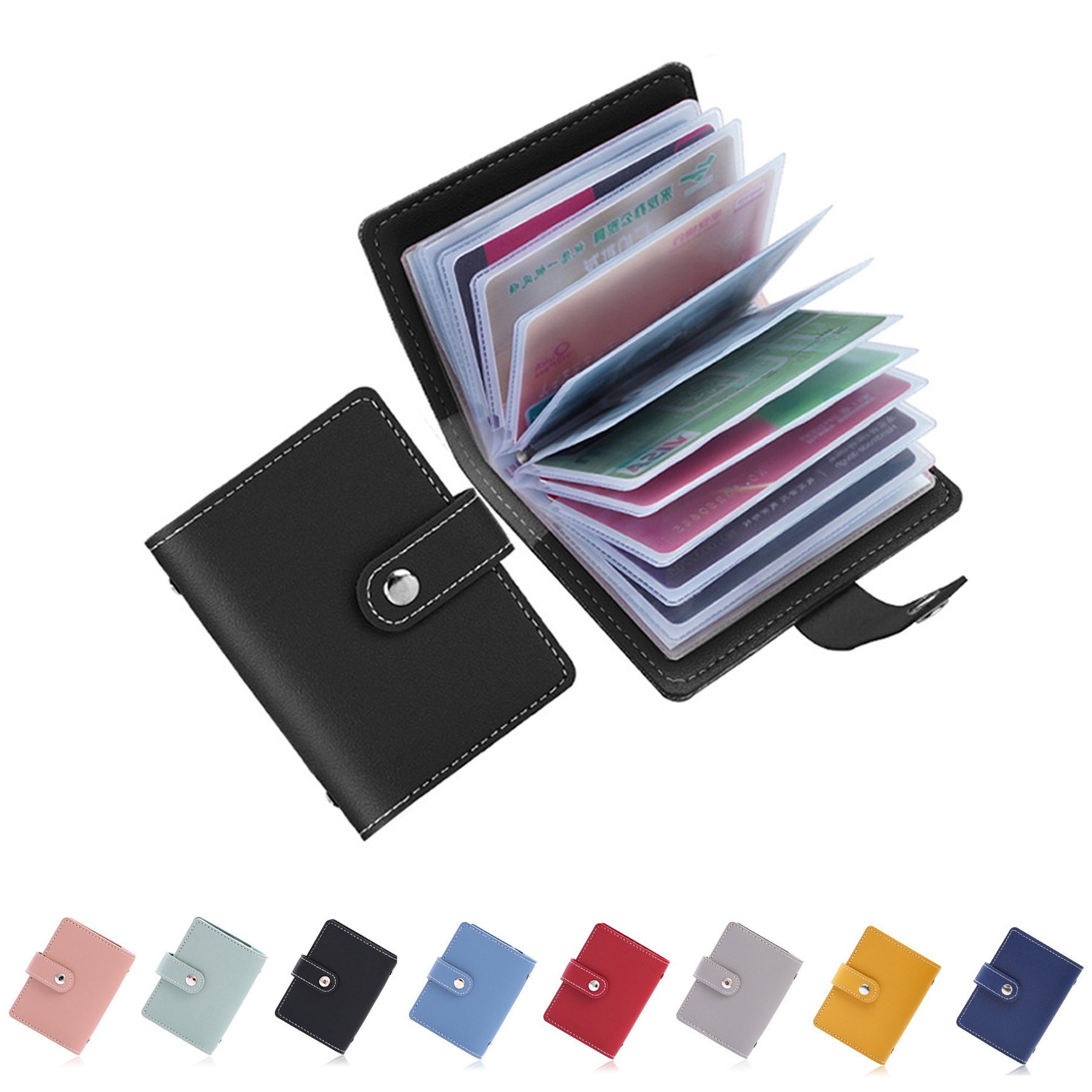 Credit Card Holder Wallet with 26 Card Sleeves 3