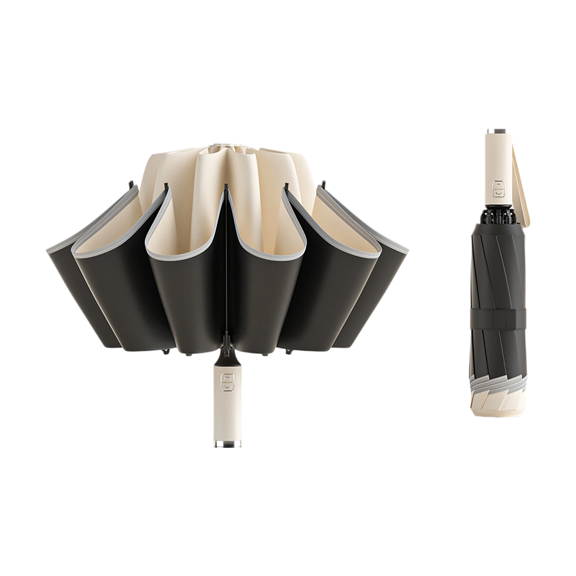 Inverted Automatic Umbrella 12 Rib 41.5" Canopy 10