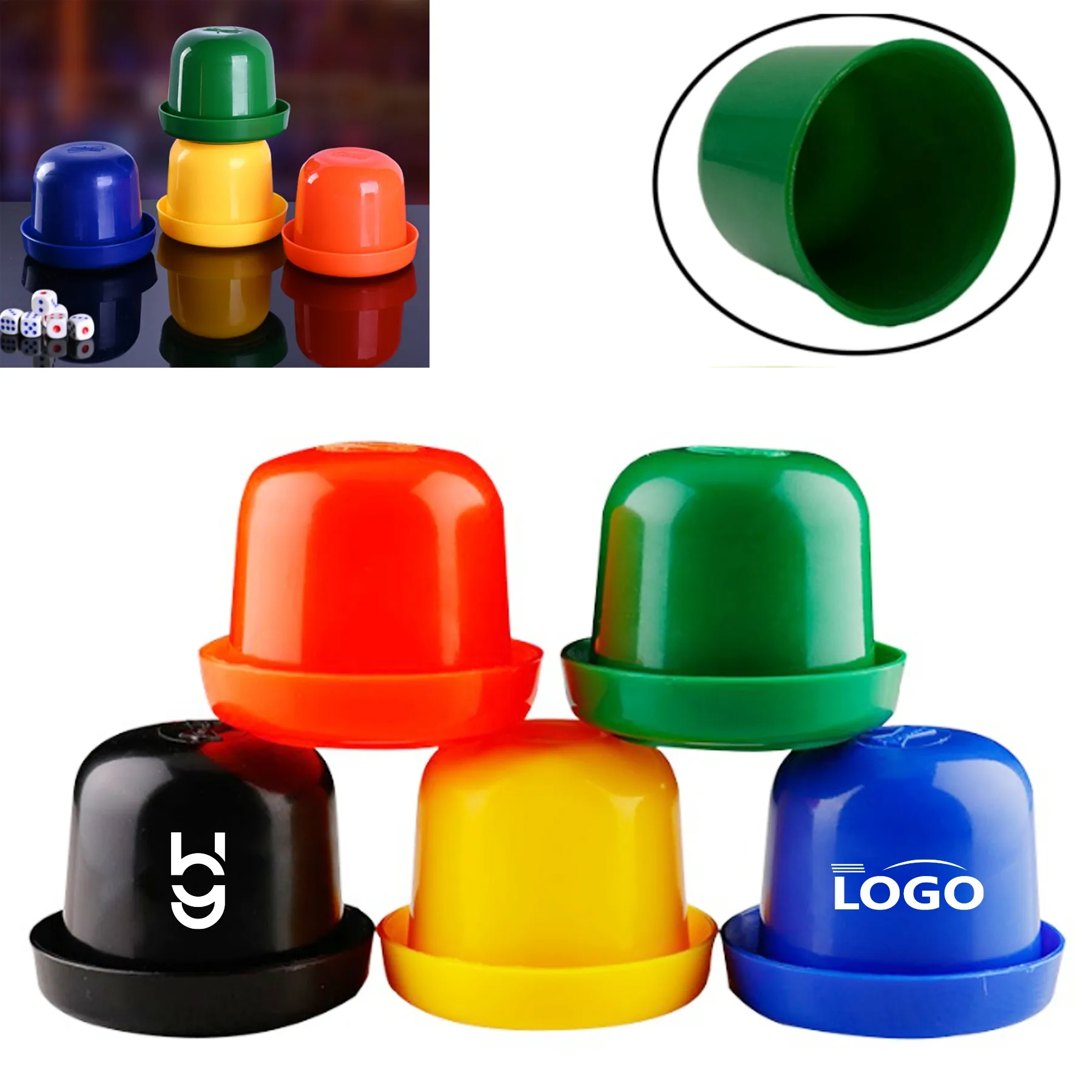 Plastic Dice Cup Set MOQ100 2