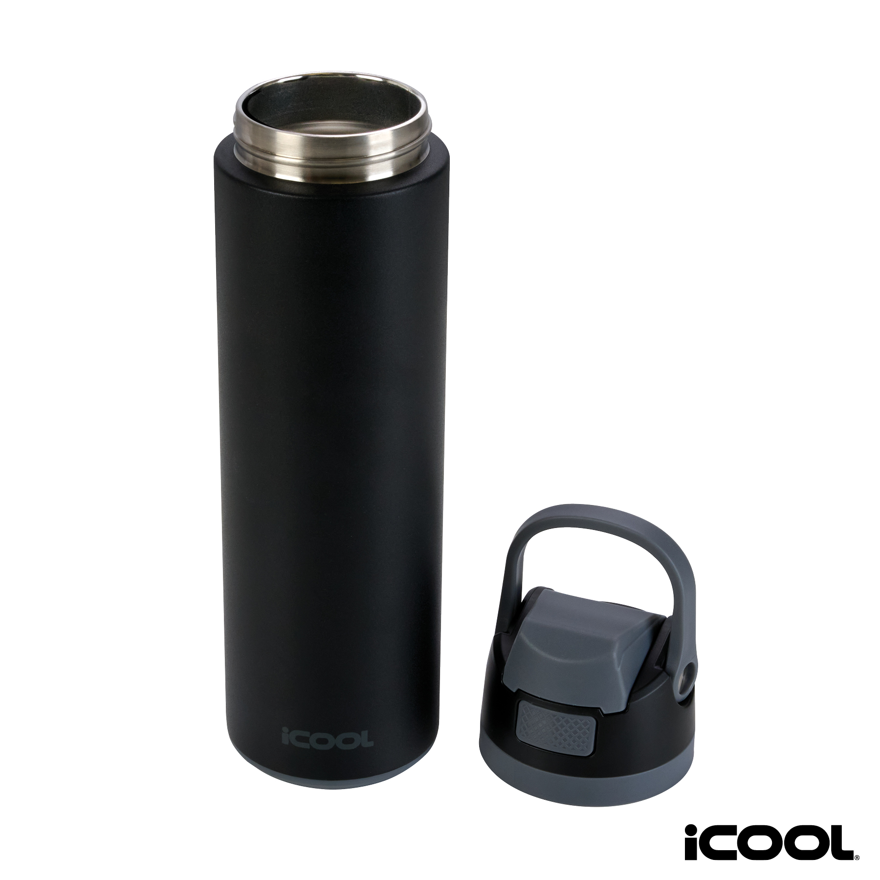 iCOOL® Manitou 24 oz. Double Wall, Recycled Stainless Steel Water Bottle 56