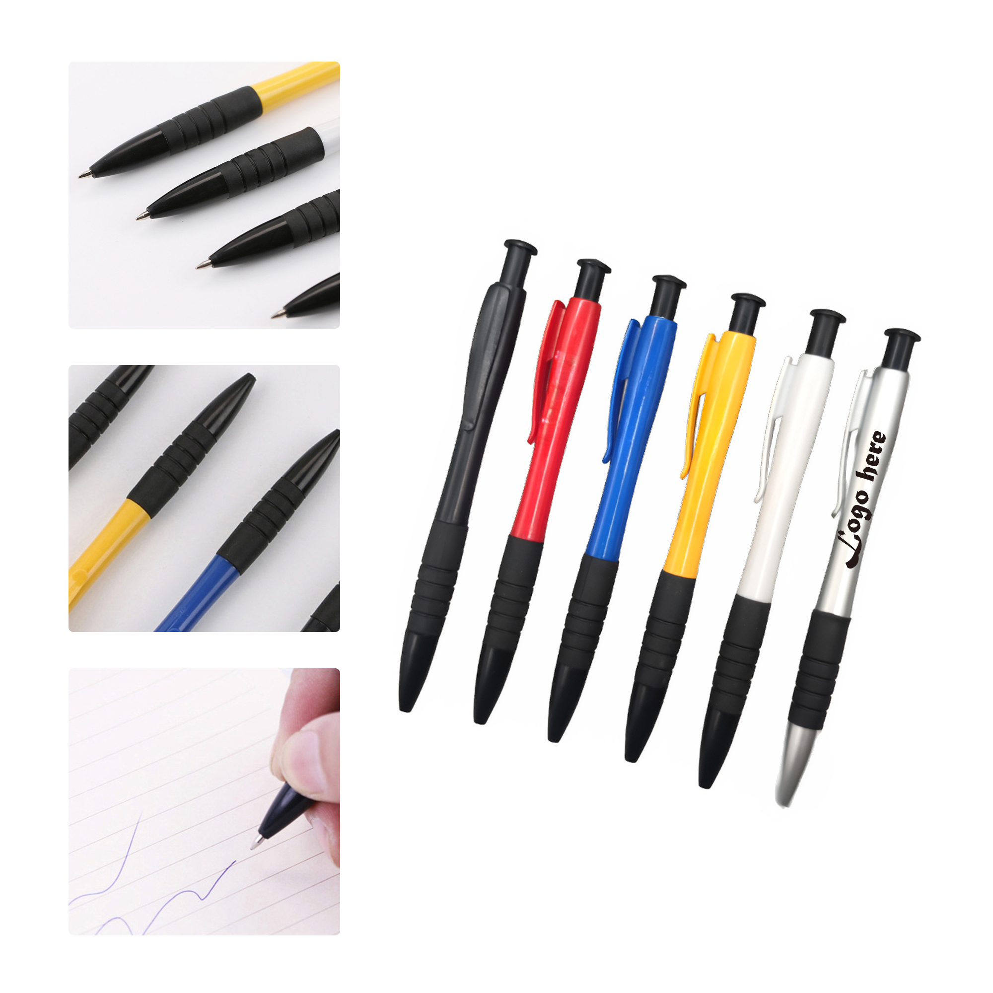 MOQ 50 Custom Plastic Ballpoint Pen Office Gift 2