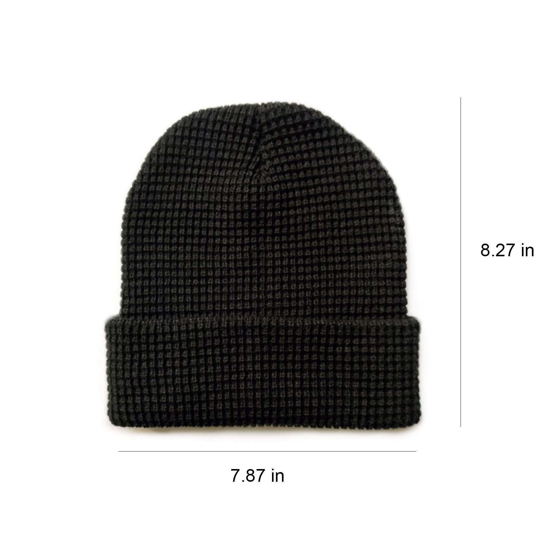 Solid Color Waffle Knit Hat 6