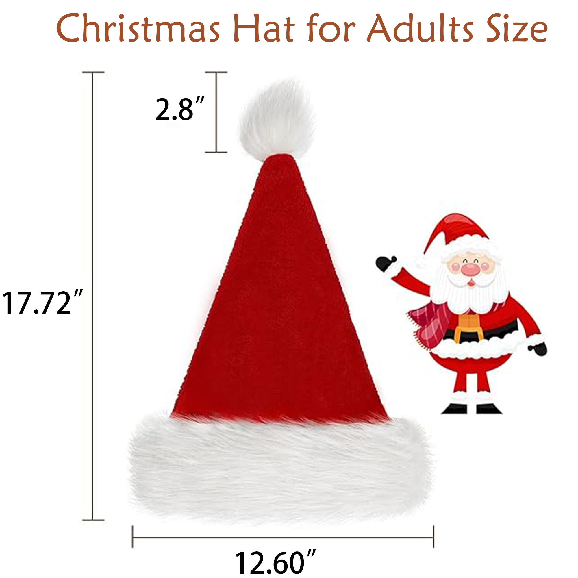 Christmas Plush Adult and Kid Hat 1