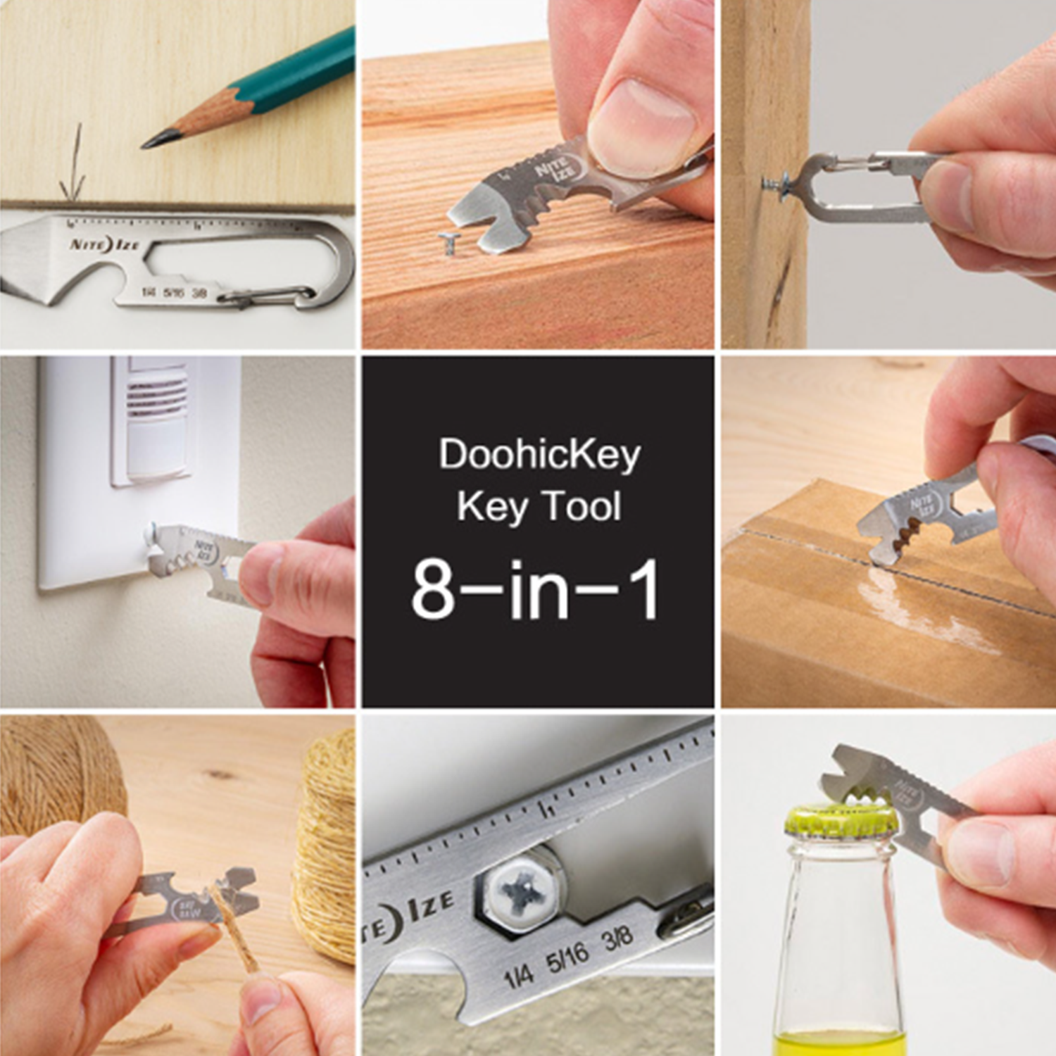 Portable 8-in-1 Outdoor Multi-Tool w/Mini Wrench Essential 5