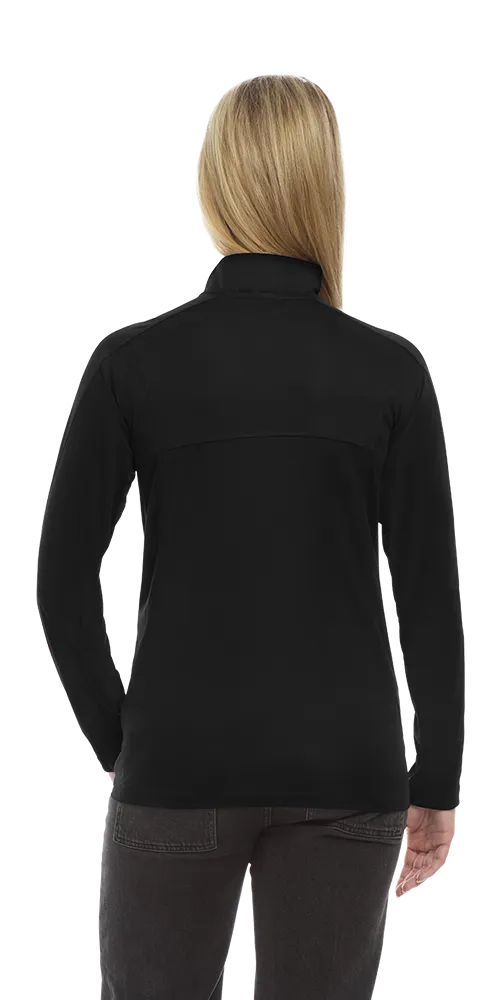 Ladies' Wicking L/S Solid Zip Pullover, custom hoodie or sweatshirt with logo imprint 20