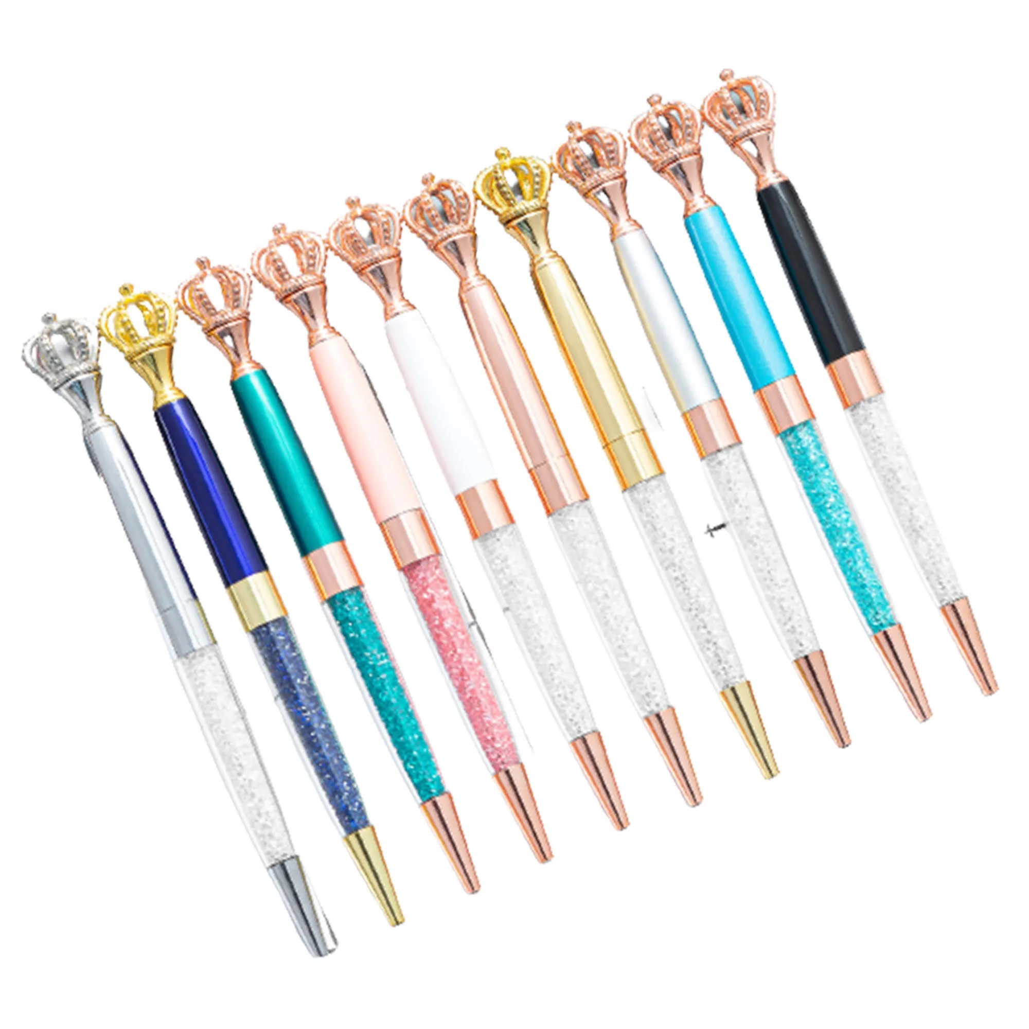 Fancy Crystal Crown Ballpoint Pens