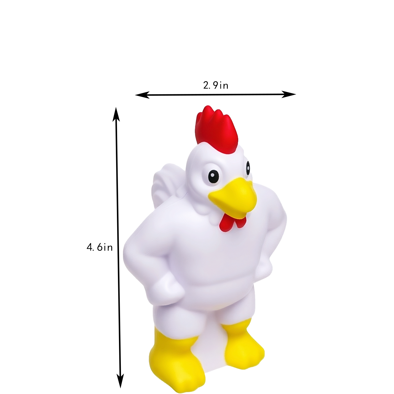 PU Foam Chicken Mascot Stress Reliever Toys 4