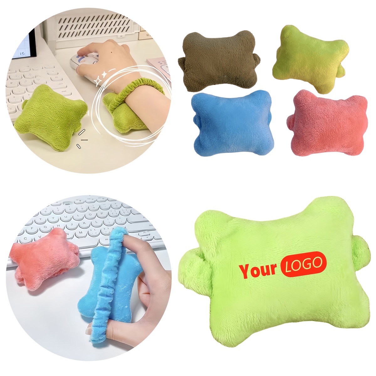 Simple Solid Color Stress Relief Wrist Pillow 2