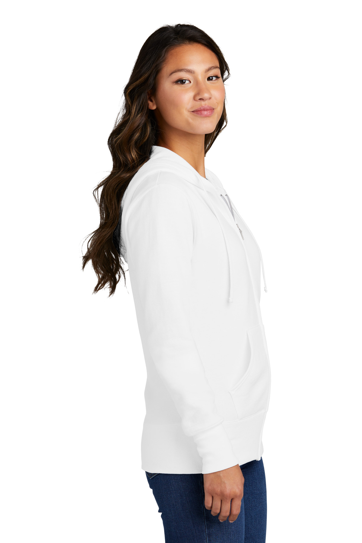Port & Company® Women's Core Fleece Full-Zip Hooded Sweatshirt 50