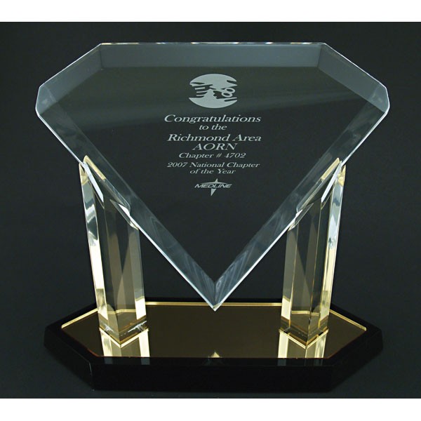 Acrylic Floating Diamond Award 2